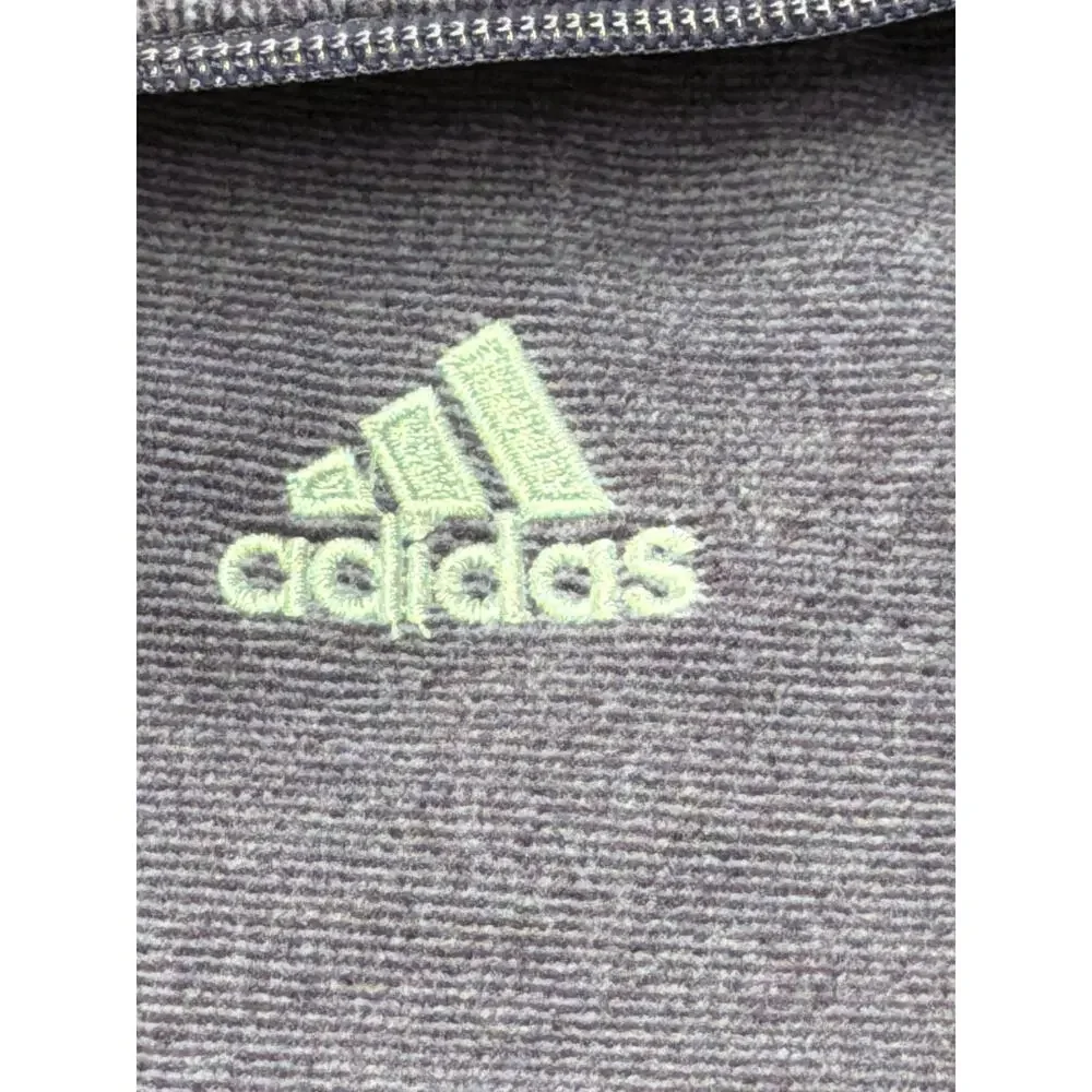 NWT Adidas Golf Heather Purple Zip Up Women's SM Fleece Jacket Performance Gear - Picture 6 of 11